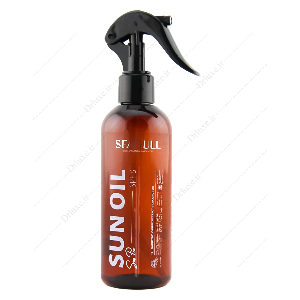 روغن برنزه کننده ویتامینه SPF6  سی گل 250 میلی لیتر